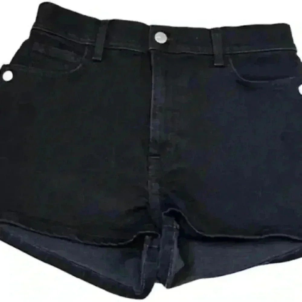 BLDWN Black Denim Brie Short Size 29 - Picture 2 of 8